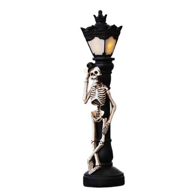 China Indoor Decoration Led Street Lamp Skull Light Pumpkin Light Haunted Mall Bar Halloween Decoration Props for sale