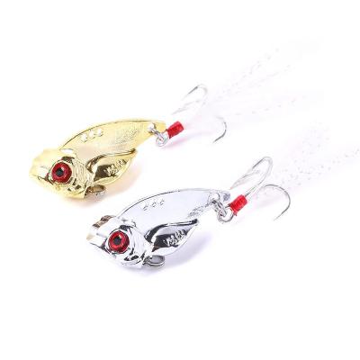 China Metal Spoon VIB Lures 5g 10g 15g Vibration Bait Bass Treble With 3 Hooks Lead Hard Lure Bass Crank Bait Fish Cicada for sale