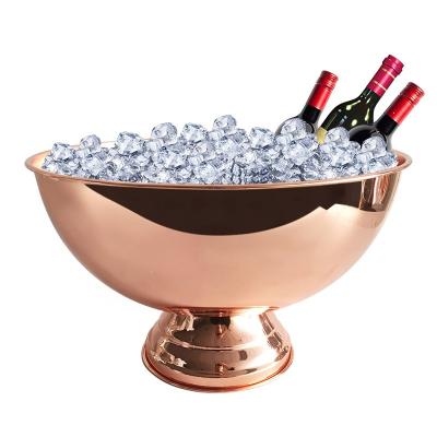 China Viable Viable Custom Bar KTV Machines Large Capacity 10L/12L Luxury Stainless Steel Champagne Cooler Beverage Tubs Metal Ice Buckets for sale