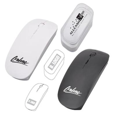 China Eco-Friendly Design Eco-Friendly 2.4MHZ Smooth And Ergonomic Slim White Wireless Mouse for sale