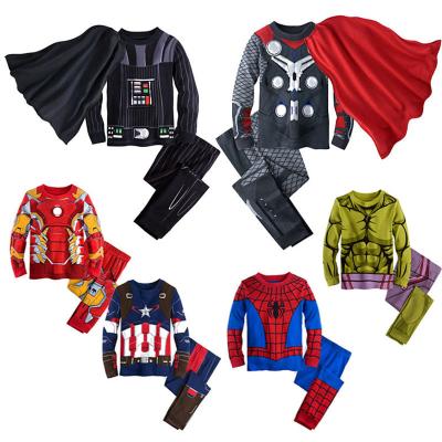 China SD021 Character Kids QUICK DRY Pajamas Set Cotton Children Pajamas Long Sleeve Kids Pajamas Sleepwear Set 2021 For Halloween for sale