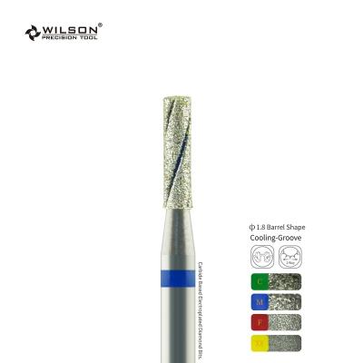 China Quickly Remove RST/1.8mm Cooling - Groove Barrel Shape Callus Cure Nail Polish Tool Professional Wholesale Professional Diamond Nail Bit for sale