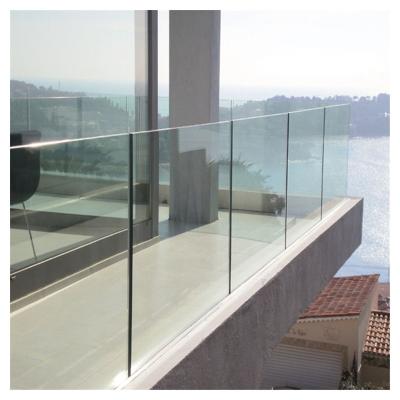 China Traditional CBDMART Frameless Profile U Channel Clamp Glass Railing Balcony Guardrails Modern Railing for sale