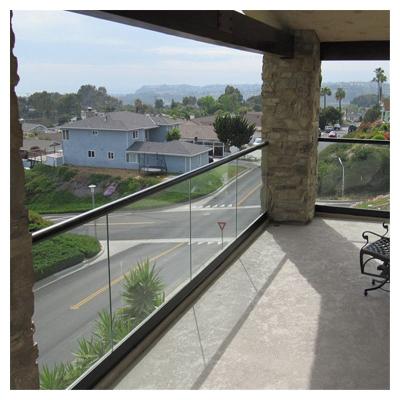 China Traditional CBDMART Glass Balustrade U Channel Glass Balustrade Stairs Railing Glass Handrail For Stairs for sale