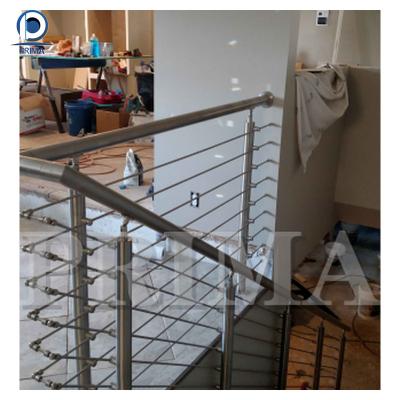 China Traditional CBDMART  Factory Direct Sale Stainless Steel Balustrade Balcony Railing House Stair Railing Iron Stair Handrail for sale