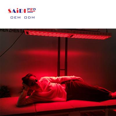 China Pigment Removal Dual LED Chip Therapy Red Light 630 660 830 850 Customize Factory Stand Bedroom Pain Relief 1200W Horizontal Infrared Red Light for sale