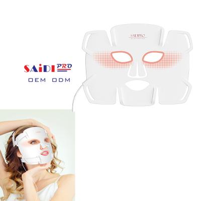 China Dye Removal REVEALED Medical Grade I Face Mask Light Therapy Skin Wrinkle Removal 630nm 850nm Smart Timing Led Red Light Therapy Mask for sale