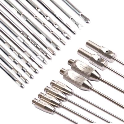 China Steel Medical Luer Lock Multi Holes Medical Plastic Surgery Instruments Manufacturers Large Infiltration Fat Transplant Liposuction Cannula for sale