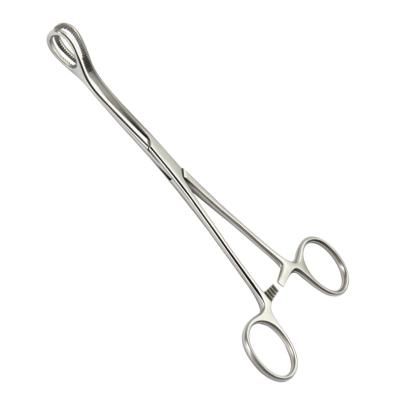 China Steel Professional Sponge Holding Forceps 18cm Surgical Medical Curved Forceps for sale