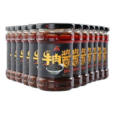 China Taste Glass Bottle Refreshing Wholesale Barbecue Chili Beef Sauce Seasoning Noodle Sauce for sale