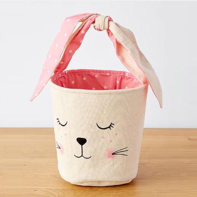 China Wholesale Hot Candy Eco-friendly Halloween Bunny Easter Baskets Bunny Basket Festival Decoration Sale Plush for sale