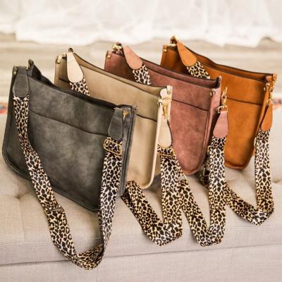 China Other Sling Bag Cross - Wholesale Body Leopard Straps Luxury Cross - Body Bags Leather PU Girls Cross - Body Bag for sale