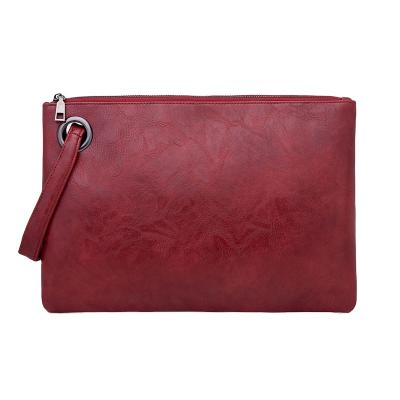 China Eco-Friendly Custom Leather Clutch Bag Envelope Party Evening Clutches Purse PU Ladies Clutch Bags for sale