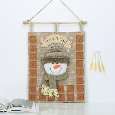 China Eco Friendly Christmas Advent Calendar For Home Deco by Advent Calendar Wholesale Personalized Burlap for sale