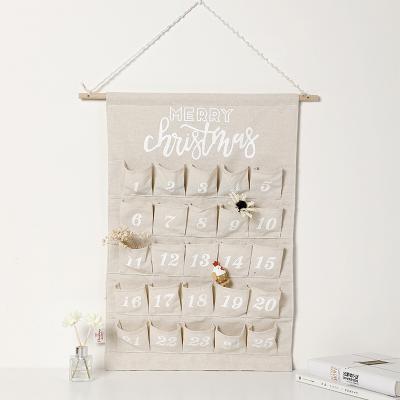 China Wholesale Custom Eco-Friendly Countdown Santa Deco Monogrammed Personalized Christmas Advent Calendar for sale