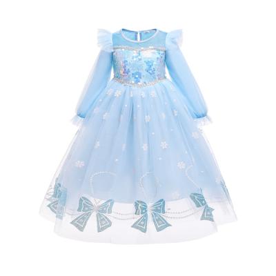 China Party Elsa Dress Halloween Costume Party Fancy Dress Halloween Cosplay for Kids Girl for sale