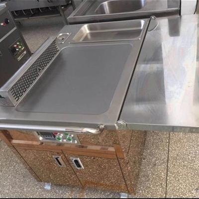 China El gas comercial del equipo del restaurante/las planchas eléctricas de la inducción asa a la parrilla la tabla móvil de Teppanyaki en venta