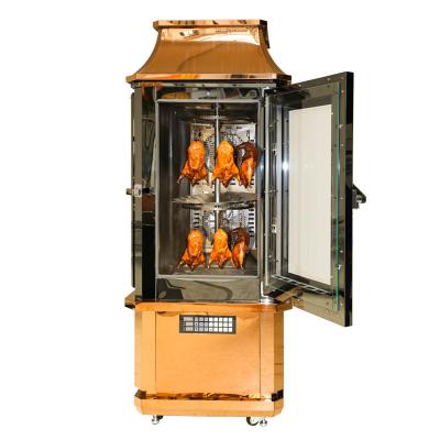 China Elektrische Duck Chicken Rotisserie Grill Machine Vertikale S/S mit Glastür zu verkaufen