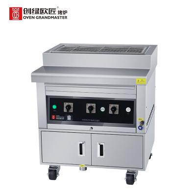 Cina stile regolabile del piano d'appoggio della griglia del tubero di 780mm del riscaldamento di altezza commerciale elettrica lunga del barbecue in vendita