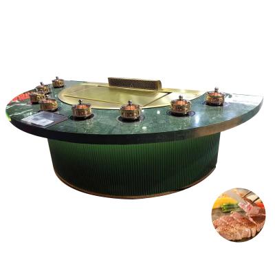 China Customized Decoration Furniture Restaurant Hibachi Grill Flat Cooking Surface en venta