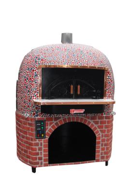 Cina Forno rotondo della pizza di Lava Rock Wood Fire Italy con le piastrelle di ceramica nere o rosse in vendita