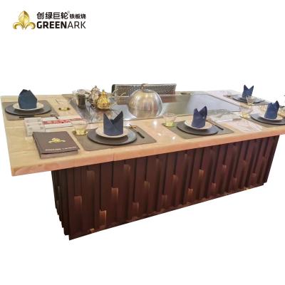 China Parrilla de Teppanyaki eléctrica/parrillas japonesas sin humo de la BARBACOA de la tabla de la parrilla de Teppanyaki del gas en venta