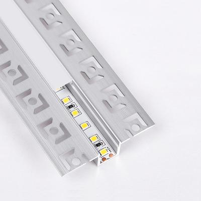 China Furniture Daywall Plaster in Aluminum LED Linear Light Strip Floor in Wall Ceiling Furniture Cabinet Wardrobe Lighting Ground Profile for sale