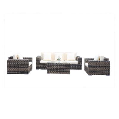 China Modern High Quality Outdoor Garden Sofa Set Rattan Weaving Lounge 3Pc Set Patio Furniture for sale