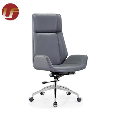 China (Size) 2021 Newly Designed Modern Ergonomic Leather Chairs Adjustable Office Furniture Desk Sedia Ufficio for sale