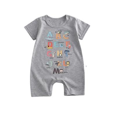 China 100% Unisex Baby Onesie Baby Onesie Cotton Rompers Newborn Short Sleeve Baby Romper Wholesale for sale