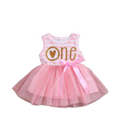 China 2023 New Summer Girls Set Fashionable Baby Candy Set Cute T-shirt Mesh Skirt Baby Girl Dresses Kids Two-piece en venta