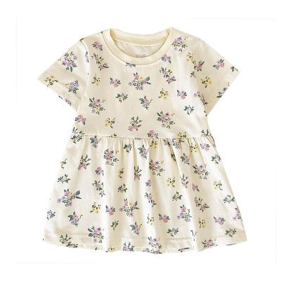 Cina Breathable 100% Cotton Baby Princess Dresses Outdoor Baby Summer Clothes Lovely Girl Dress Birthday in vendita