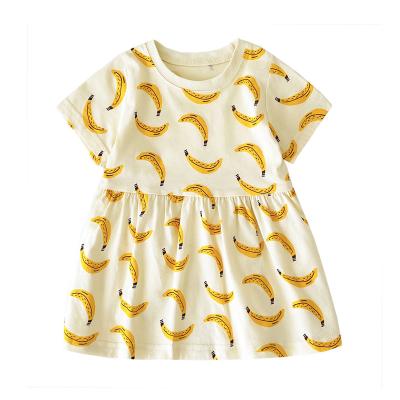 Cina Summer Breathable Dress For Baby Novelty Baby Clothes Fruit Print Baby Dresses 6 Months Factory Hot Sale in vendita