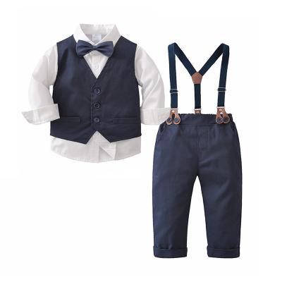 China Baby Boy Long Sleeve Party Wear Baby Boy Formal Suit Set Baby Boy Casual Cute Infant Home High Quality Casual Suit for sale