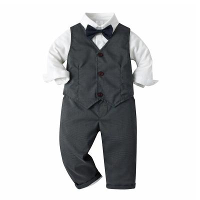 China Baby Boy Long Sleeve Suit Baby Boy Suit Soft Comfortable Formal Stylish Simple Formal High Quality Casual Baby Boy Suit à venda