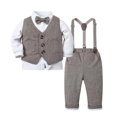 China Newest Baby Boy Costume Autumn Outfits Baby Boy Clothes Personality Fashionable Baby Boy Costume Toddler Infant Casual Cotton 2 To 3 Years Old à venda