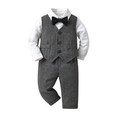 China Casual Hot Sale Baby Boy Daily Wear Babies Boy Gentleman Suits Infant Soft Comfortable Suits Baby Suits For Boys à venda