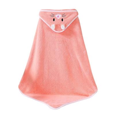 中国 2023 Solid Color Viable Flannel Newborn Infant Baby Bath Towels Cover Up Kids Nightgowns Hot Selling Bathrobe 販売のため