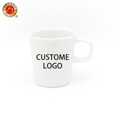 China Viable Custom Coffee Logo Elegant Colorful Ceramic White 11oz Sublimation Mug for sale