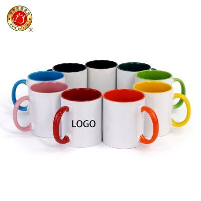 China New Fashion Sustainable Design Frosted Christmas Colorful Striped Mugs Color Mug For Bar for sale