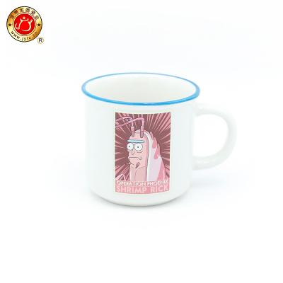 China Viable Colored Sublimation Ceramic Mugs Halloween Coffee Mug Tea Cups Saucers for sale