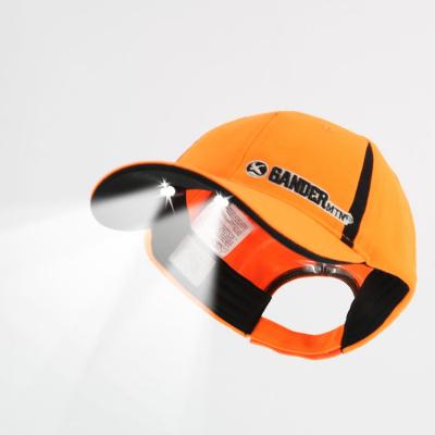 China JOINT Custom Promotional Outdoor LED Headlights Golf Snapback Caps Hats With LED Lighting for sale