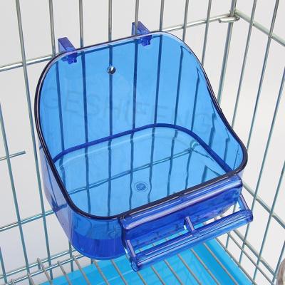 China Plastic Pet Cage Acrylic Bird Feeder And Drinker For Window for sale