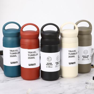 China Simple Design 350ml/500ml Double Wall Vacuum Bottles Stainless Steel Coffee Cup Viable Insulated Portable Travel Mugs for sale