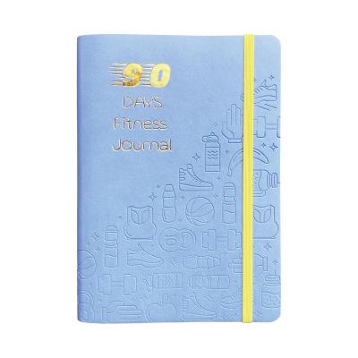 China A5 Workout Softcover Softcover Planner 90 Days Log Undated Daily Fitness Diary Workout Home Gym Accessories for Women and Man for sale