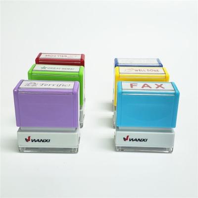 China Office Name Stamp Signature Stamps Multi Color Flash Logo Handle f Series For Address Customized Stamps for sale