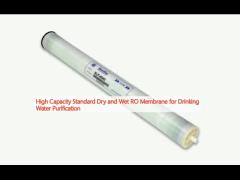 High Capacity Standard Dry and Wet RO Membrane for Drinking Water Purification