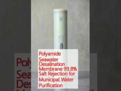 Polyamide Seawater Desalination Membrane 99.8% Salt Rejection for Municipal Water Purification