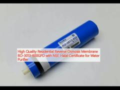 High Quality Residential Reverse Osmosis Membrane RO-3013-600GPD with NSF, Halal Certificate for Water Purifier