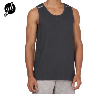 China Wholesale QUICK DRY Custom Sport Muscle Shirts Cotton Logo Fitness Gym Sleeveless Tank Tops For Men for sale